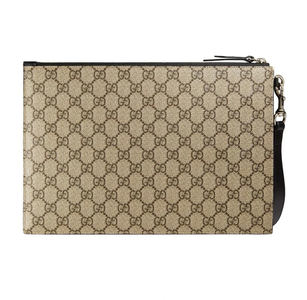 gucci canvas wristlet