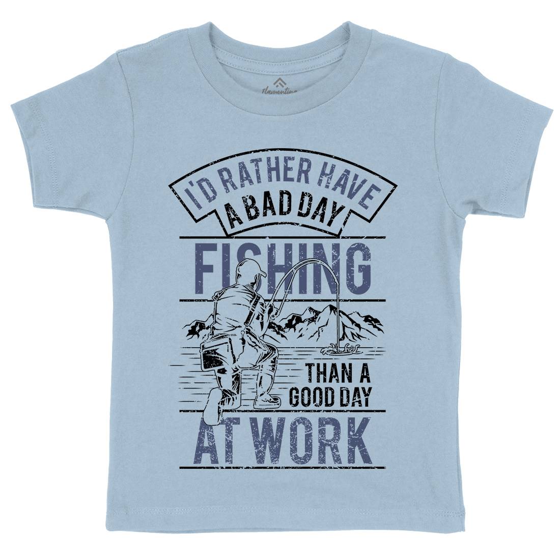 A Bad Day Fishing Is Better Than A Good Day At Work Kids T-Shirt