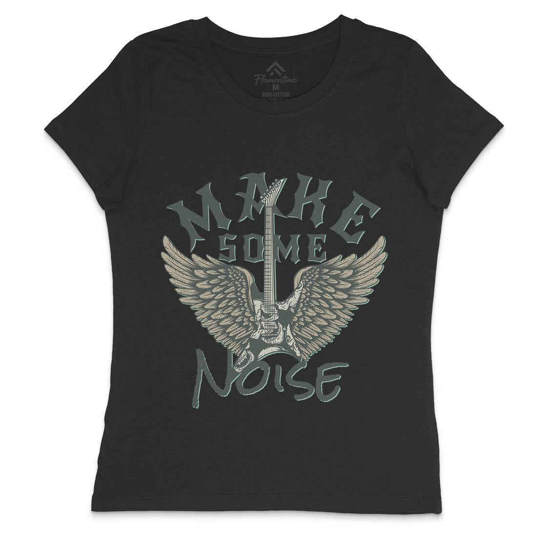 Make Some Noise Womens Crew Neck T-Shirt Music D955