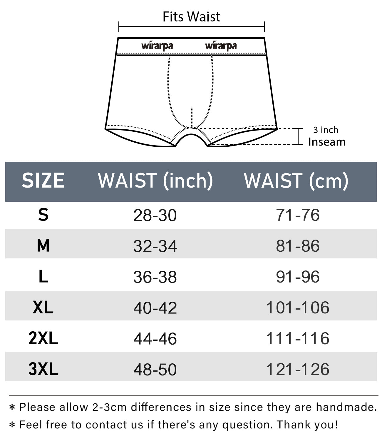 wirarpa Men’s Tagless Cotton Stretch Trunks with Wide Waistband 4 Pack ...