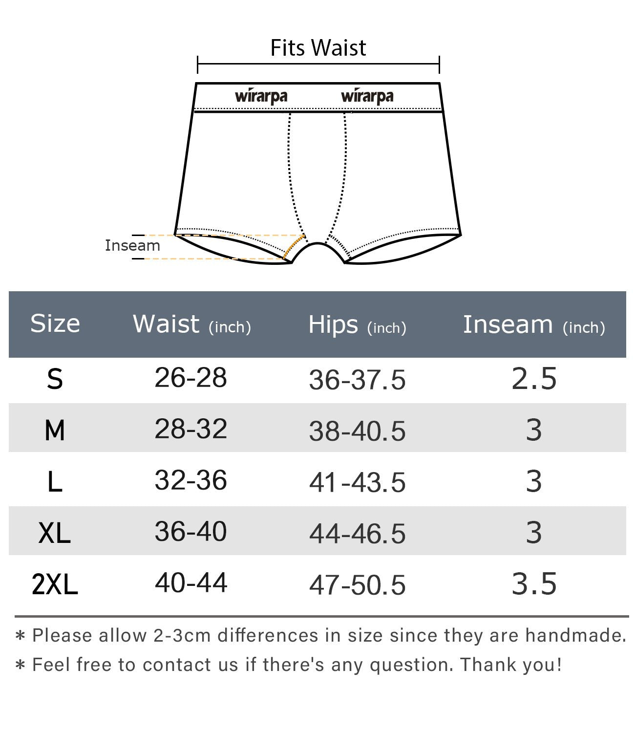 Wirarpa Women's Cotton Boxer Briefs Underwear Anti Chafe Boy Shorts 3 ...