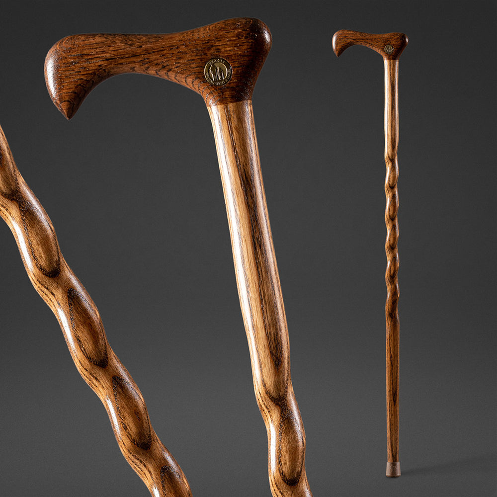 Twisted Oak Derby Handcrafted Walking Cane – Brazos Walking Sticks