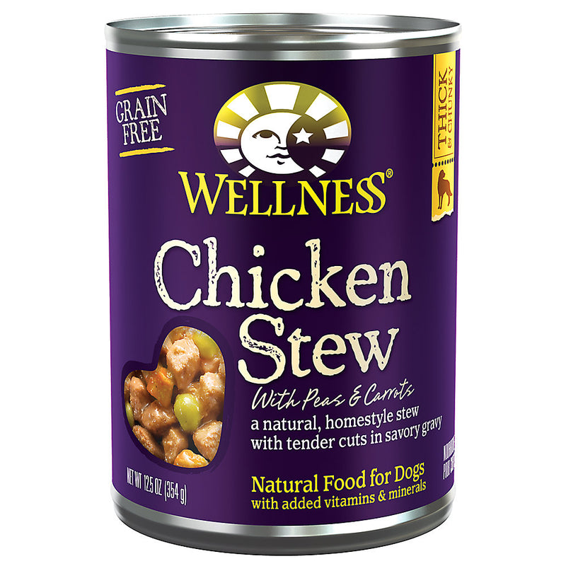 wellness chicken stew dog food