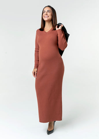 Nutmeg Full Body Maternity Sweater Dress