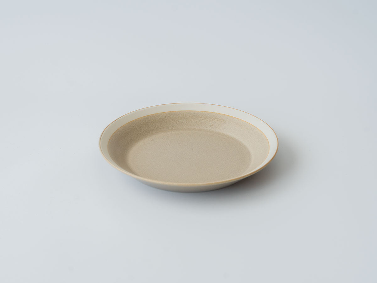 yumiko iihoshi porcelain × 木村硝子店 | dishes plate 180 サンドベージュ