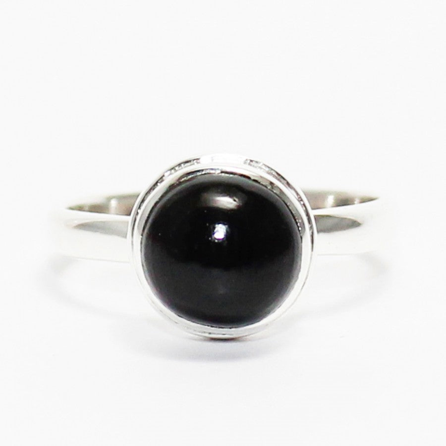 Exclusive NATURAL BLACK TOURMALINE Gemstone Ring, Birthstone Ring, 925 Sterling Silver Ring, Fashion Handmade Jewelry Ring, All Ring Size, Gift Ring.