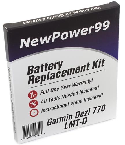 Garmin Dezl 770 LMT-D Battery Replacement Kit - Extended NewPower99.com