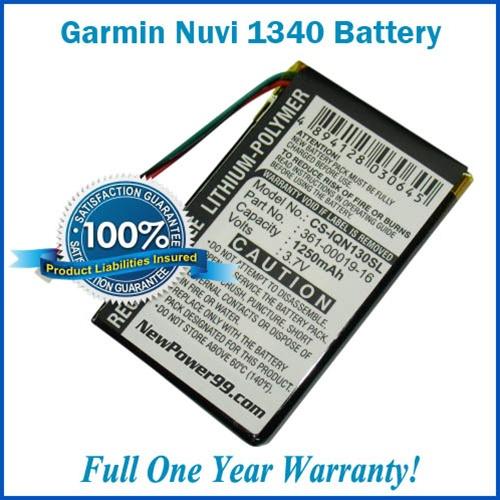 jeg er sulten få insekt Garmin Nuvi 1340 Battery Replacement Kit - Extended Life — NewPower99.com