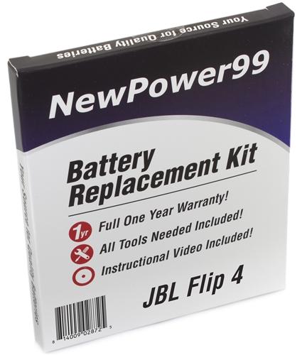 premier zadel geef de bloem water JBL Flip 4 Battery Replacement Kit - Extended Life — NewPower99.com