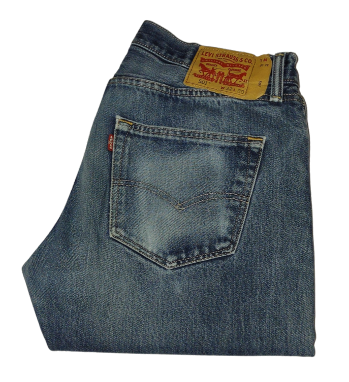 Vintage Levi's 501 blue jeans size W50L36 mens and womens jeans – BOAS