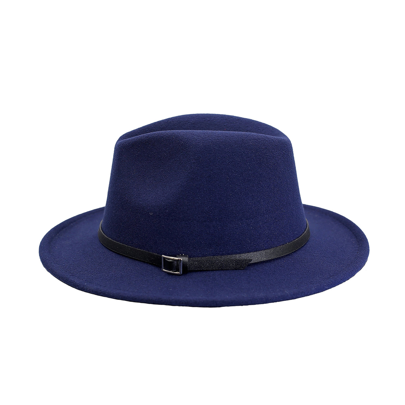 black and blue fedora hat