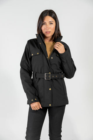 British Trench Soft shell motorcycle jacket for women