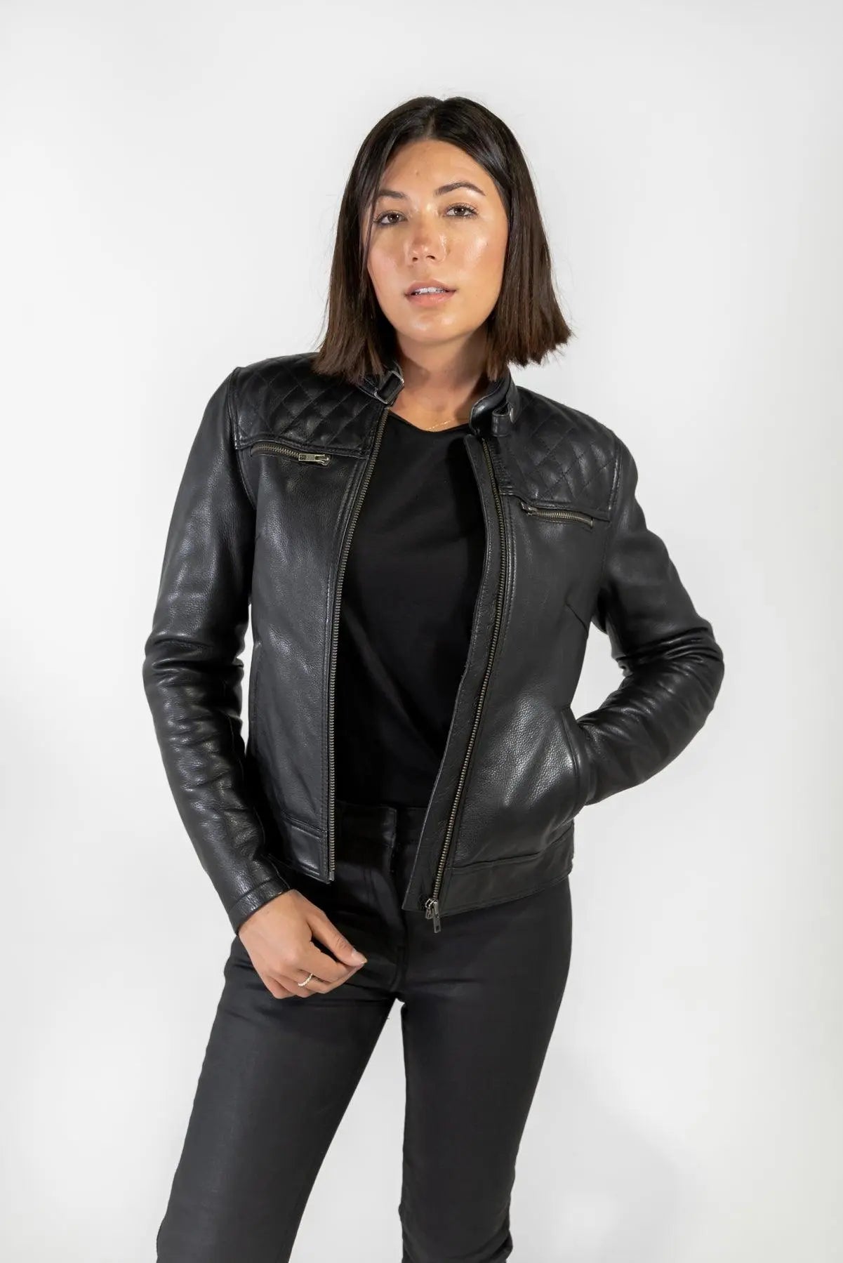 Isla Womens Leather Motorcycle Jacket | MERLA MOTO | Reviews on Judge.me