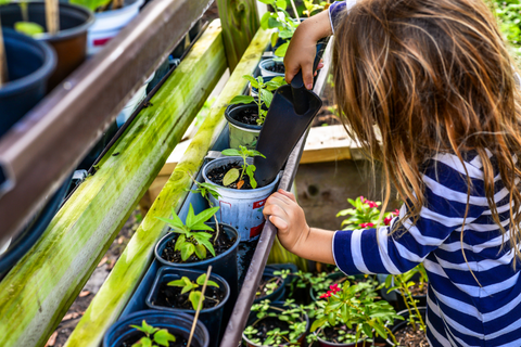 child gardening