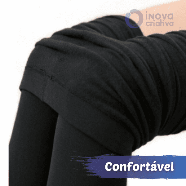 legging confort - meia calça aveludada para o frio - meia calça térmica