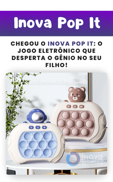 Inova Pop It - Pop It Eletrônico para Crianças | Presente de Natal para Crianças