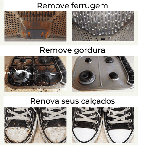 esponja mágica master clean - remove ferrugem, gordura e renova suas panelas