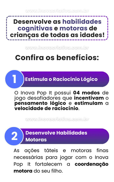 Inova Pop It - Pop It Eletrônico para Crianças | Presente de Natal para Crianças