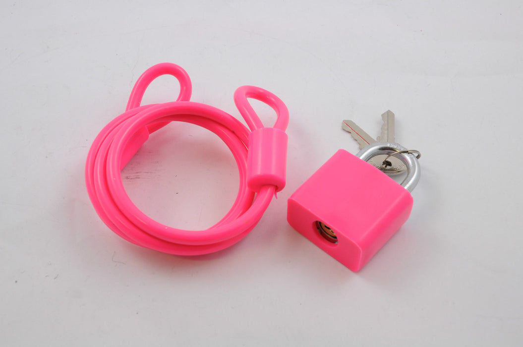 bike lock pink