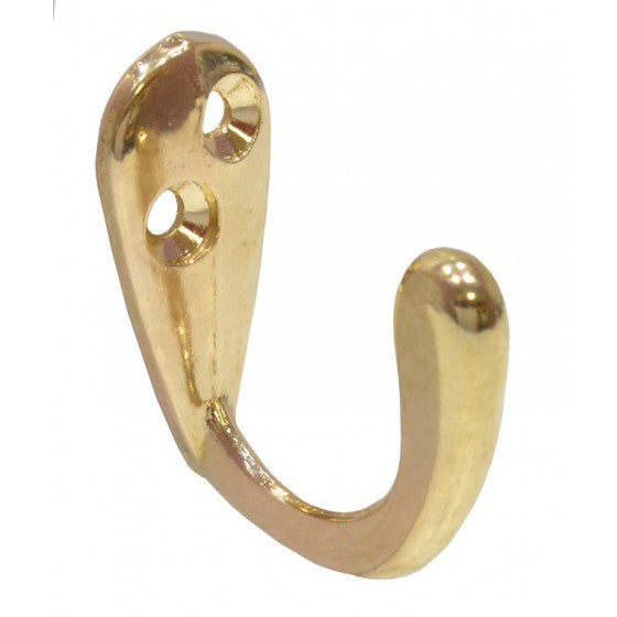 Centurion - 56mm PB Solid Brass Double Robe Hook VB19L