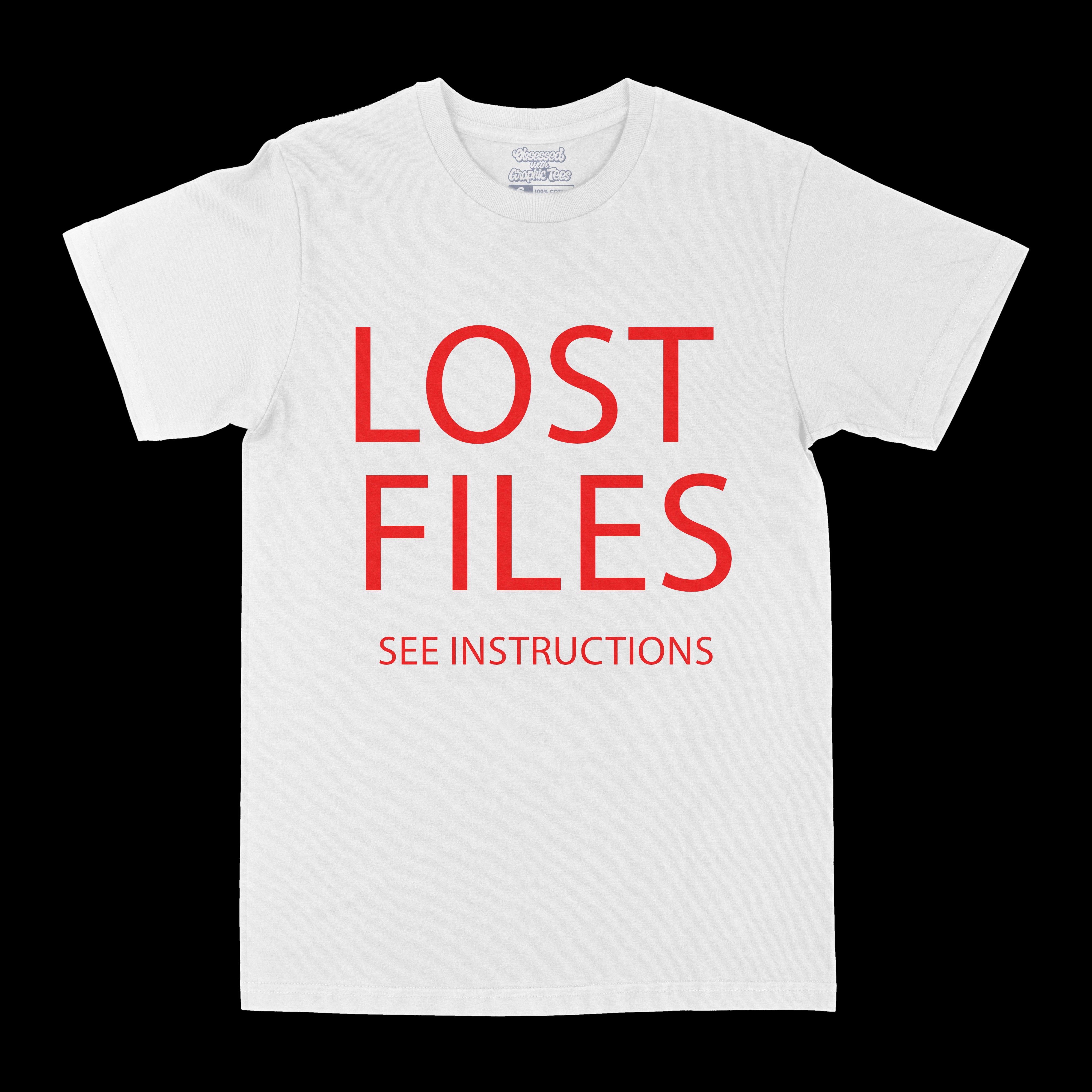 "Lost Files" Graphic Tee -VINTAGE BOOTLEG