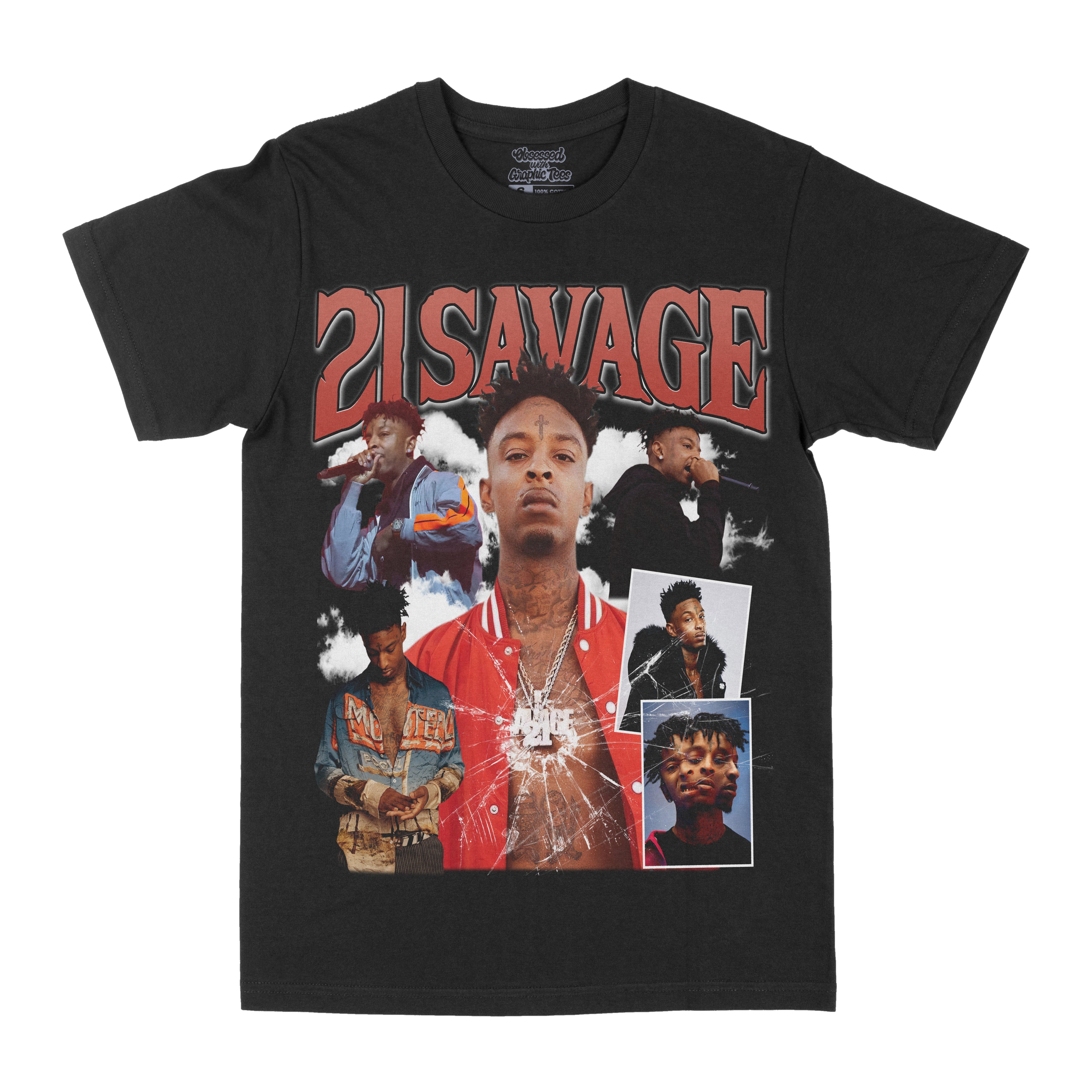 21 Savage "Broken Glass" Graphic Tee