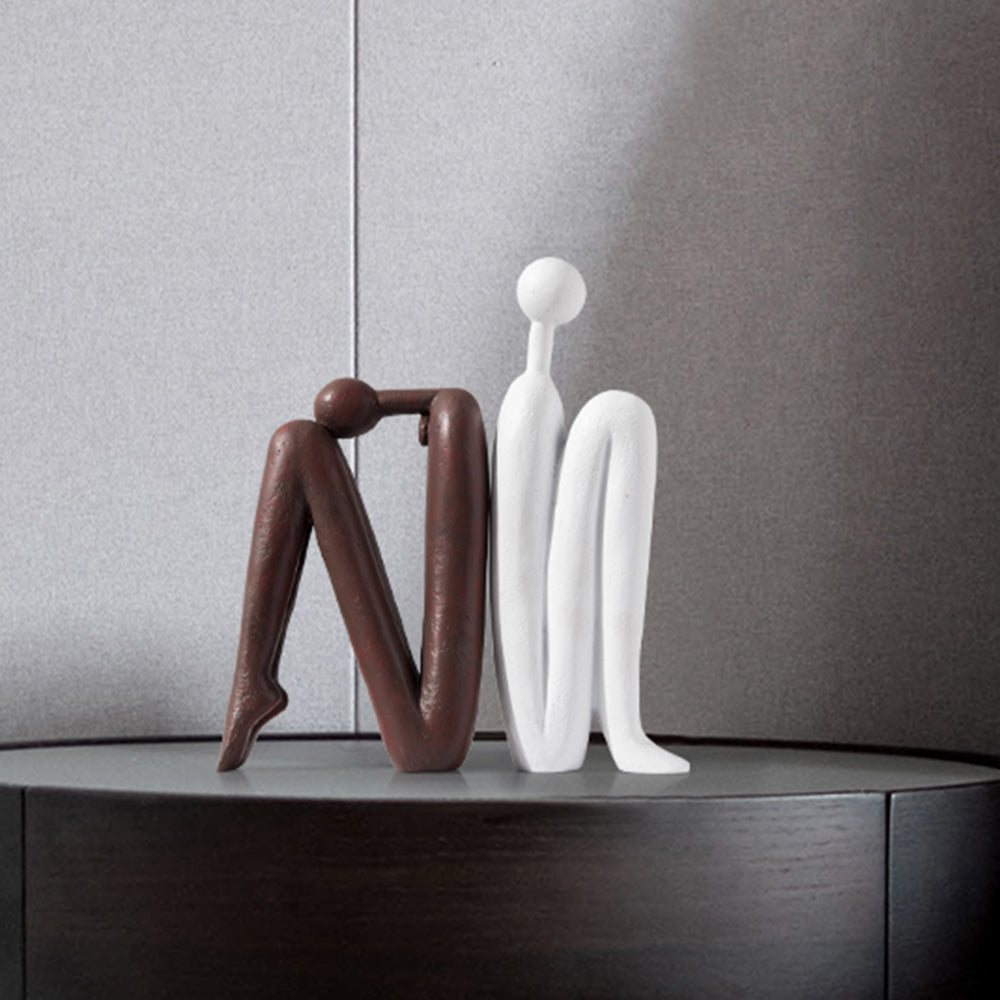 Abstract Figure Decorative Bookends