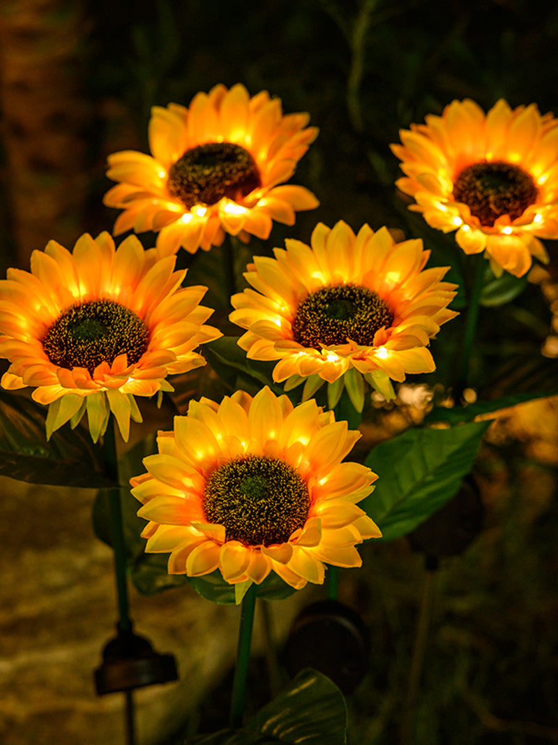 Outdoor Solar Sunflower Lights