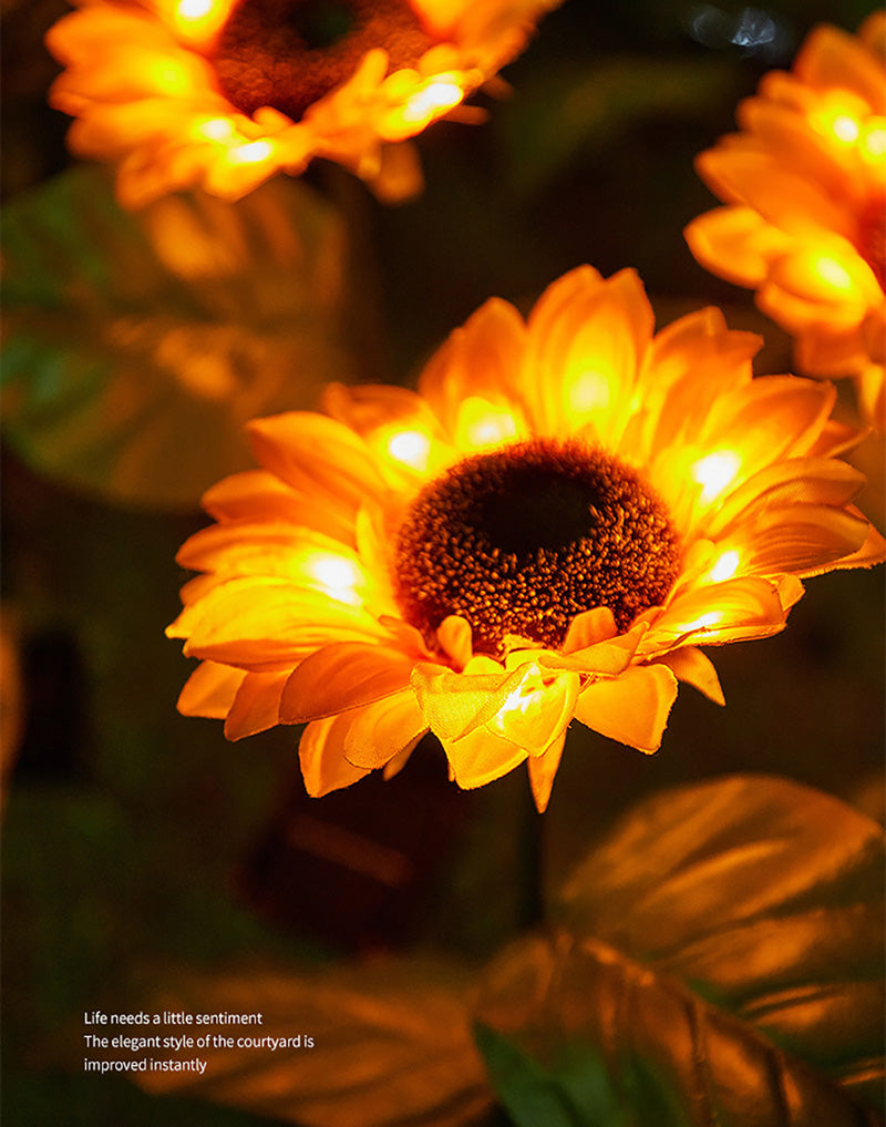 Outdoor Solar Sunflower Lights