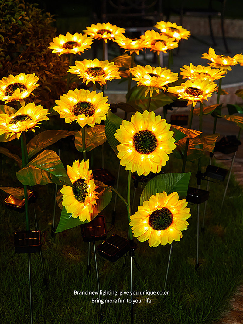 Outdoor Solar Sunflower Lights