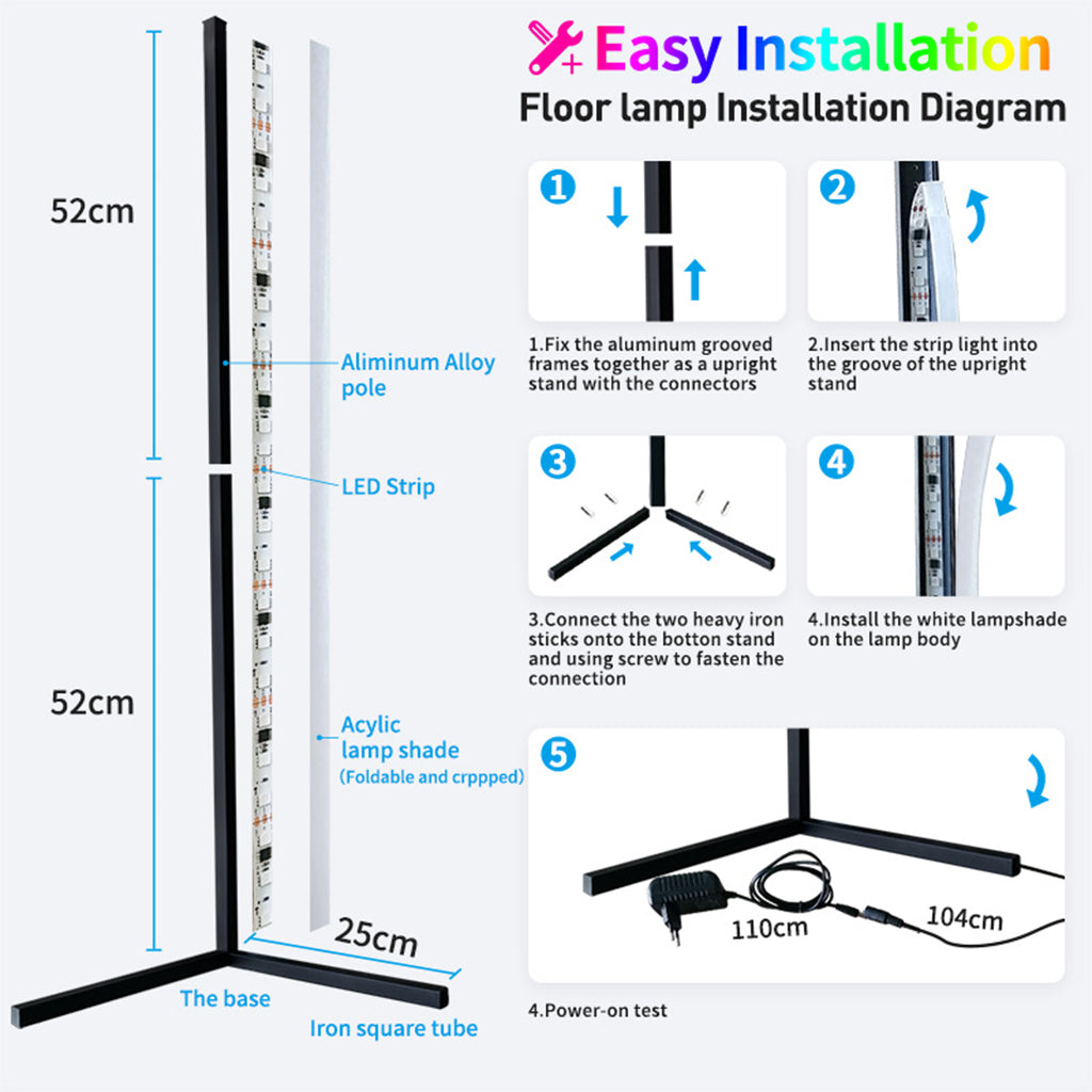 RGB Floor Lamp Corner