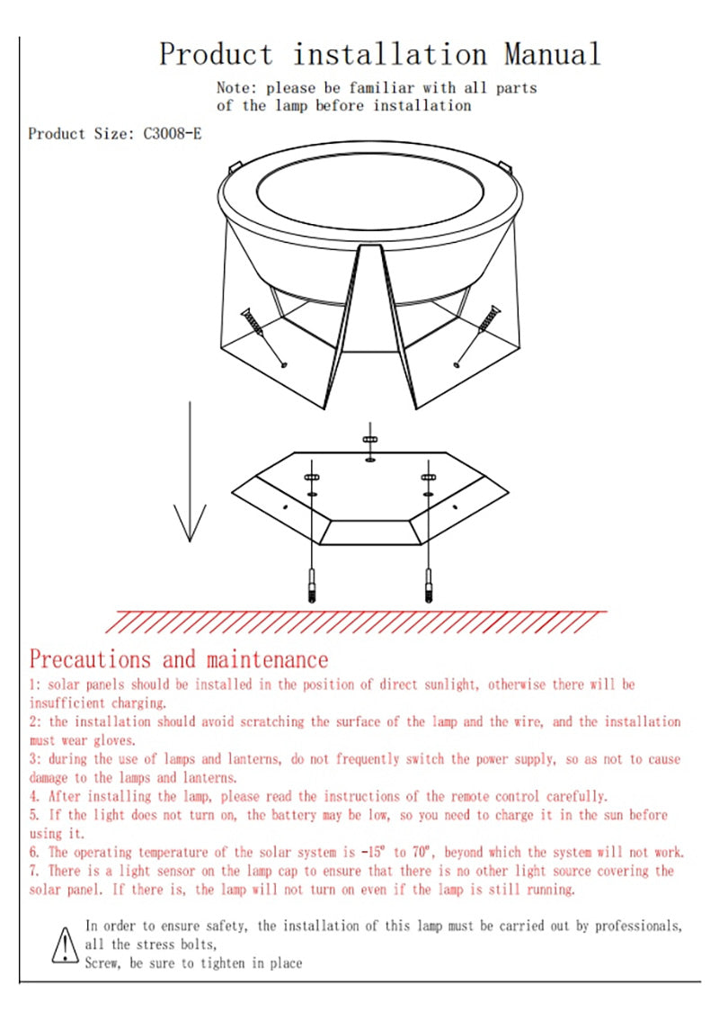 Solar Outdoor Pathway Light