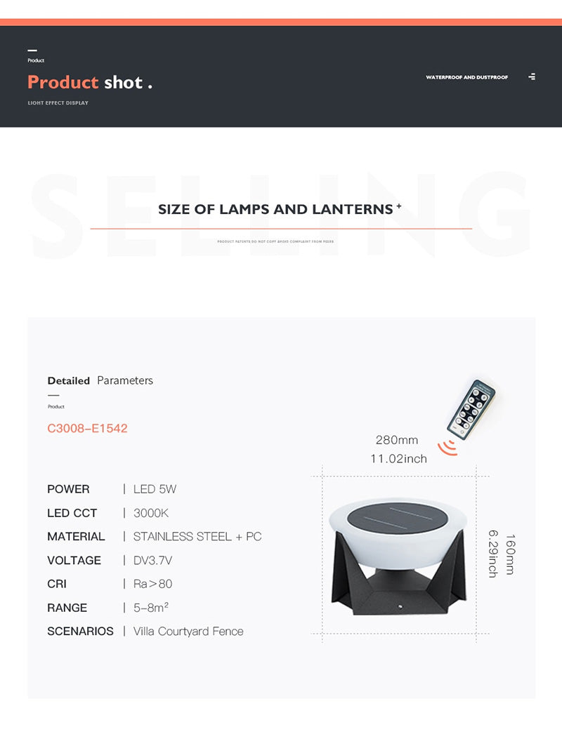 Solar Outdoor Pathway Light