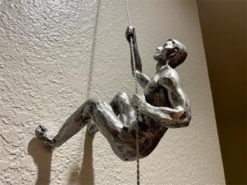 Climbing Man Wall Sculpture