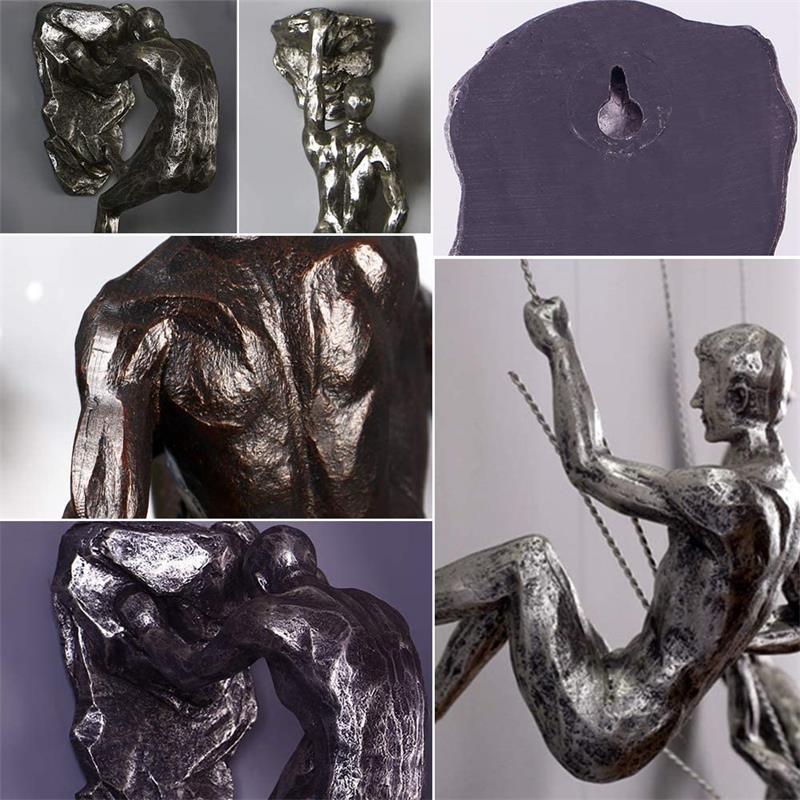 Climbing Man Wall Sculpture