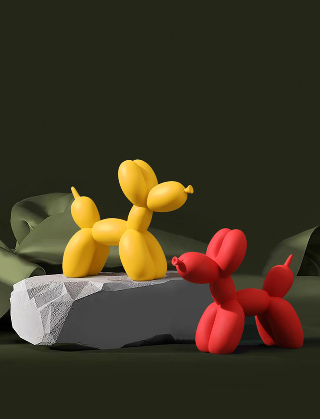 Matte Balloon Dog Sculpture