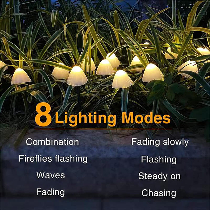 Mushroom String Solar Lawn Lamps