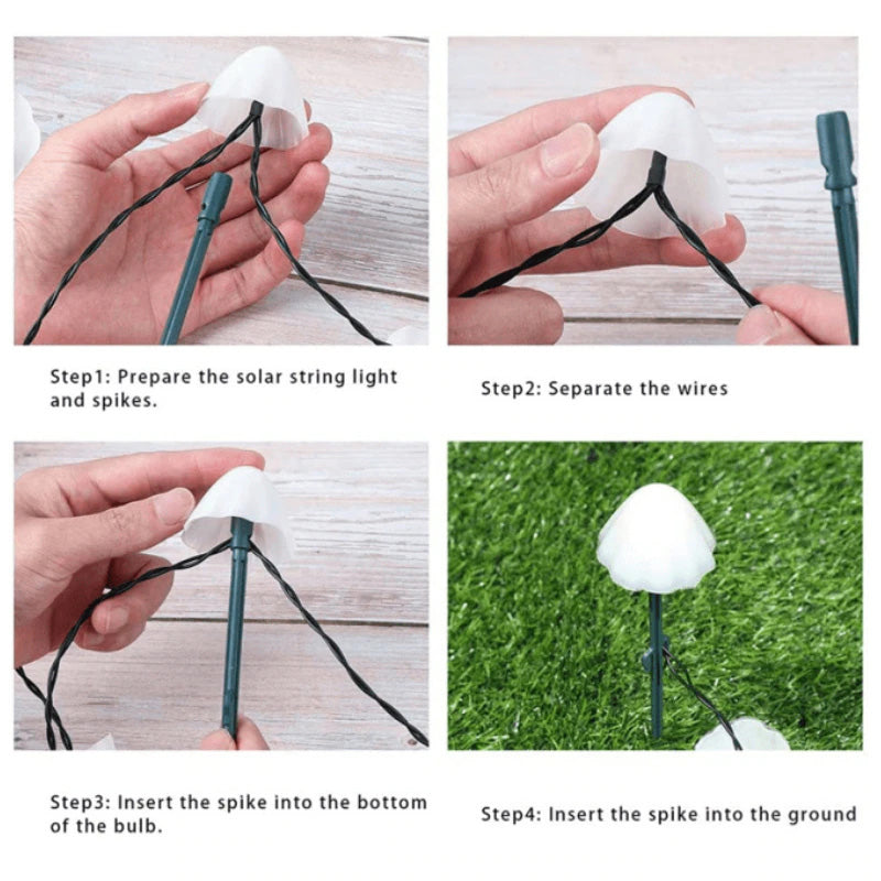 Mushroom String Solar Lawn Lamps