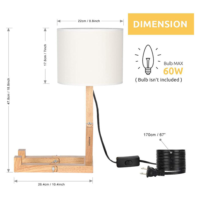 Robot Shape Wooden Table Lamp