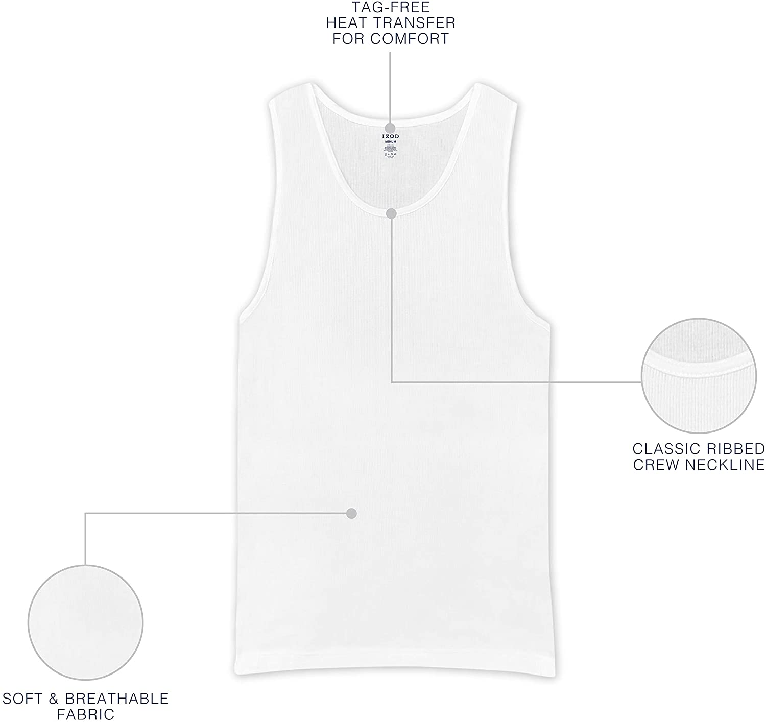 George Men's Colorblock Pocket Tank