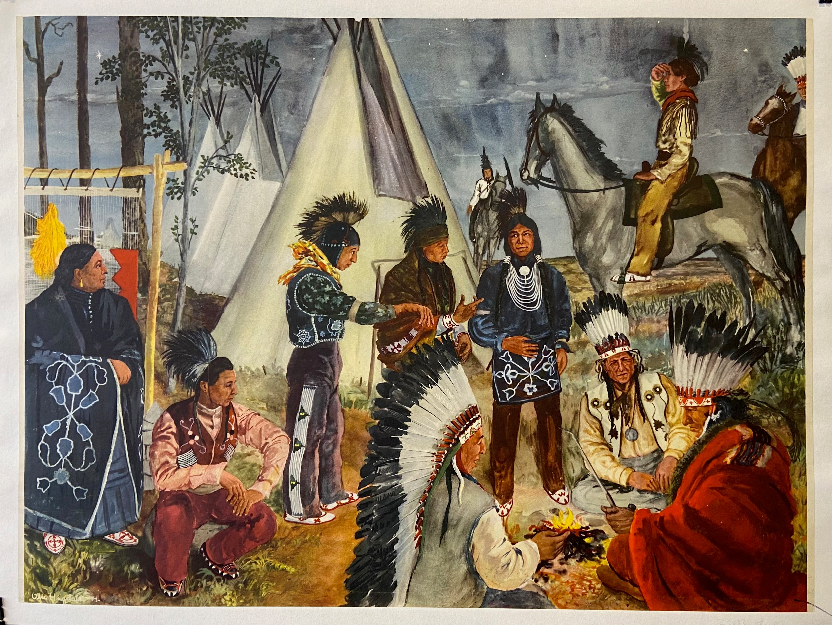 Native American Conference Print Poster Museum