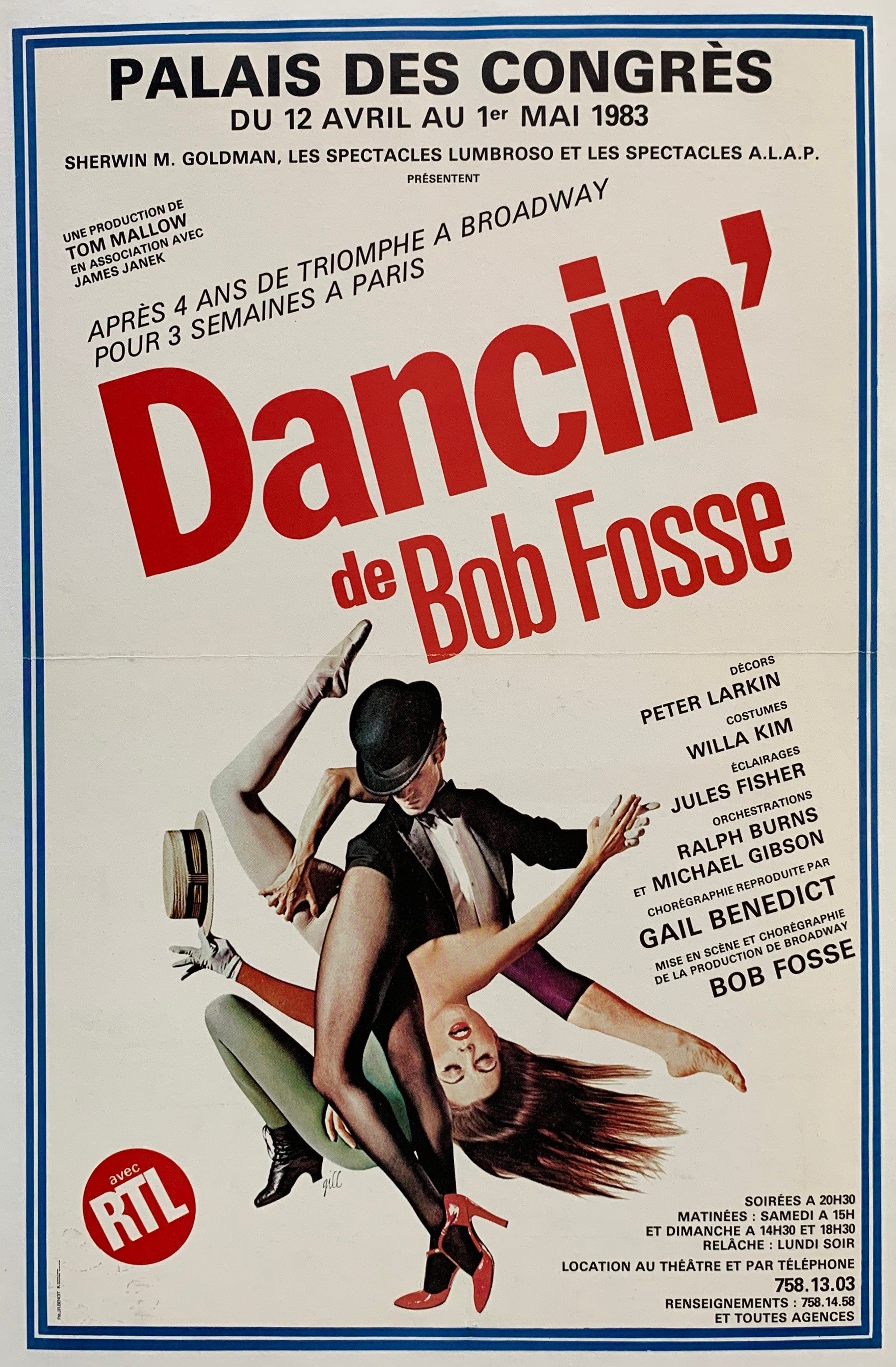 Dancin' de Bob Fosse Poster Museum