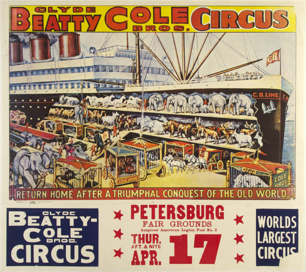 Clyde Beatty Cole Bros. Circus – Poster Museum