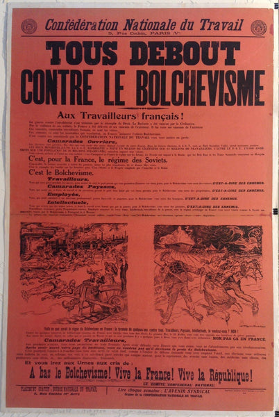 Tous Debout Contre Le Bolchevisme – Poster Museum