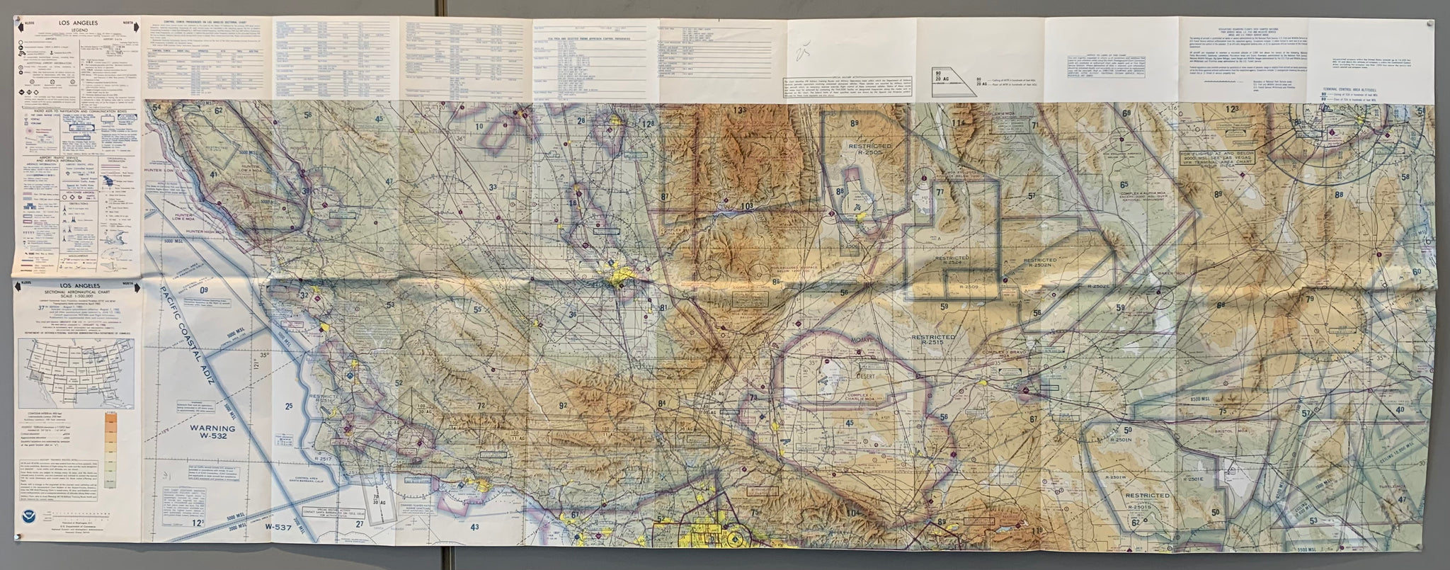 Los Angeles Sectional Aeronautical Chart, 37th Edition (DoubleSided