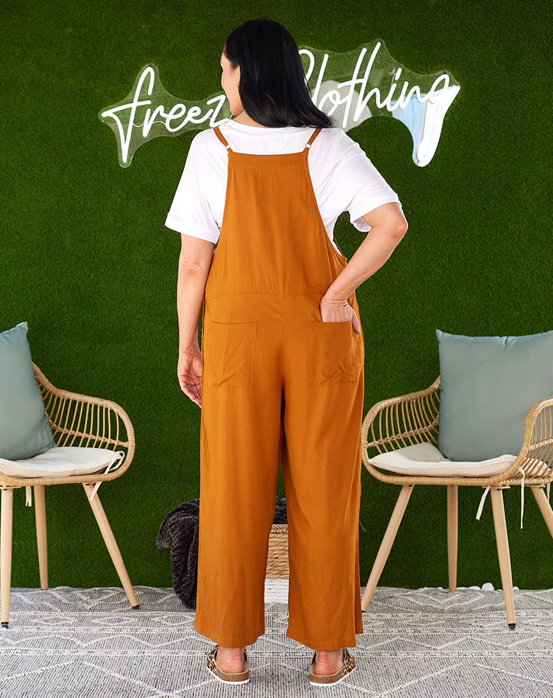 Rayon Overall -Tan