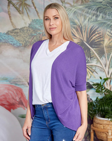 Featuring Our Mini Shrug - Purple