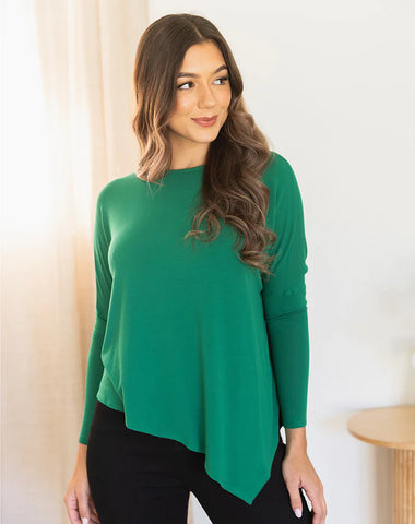 Featuring Our Asymmetrical Top - Green