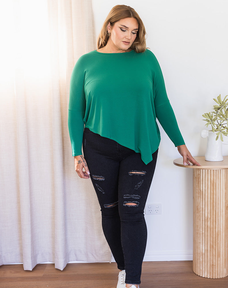 Asymmetrical Top - Green