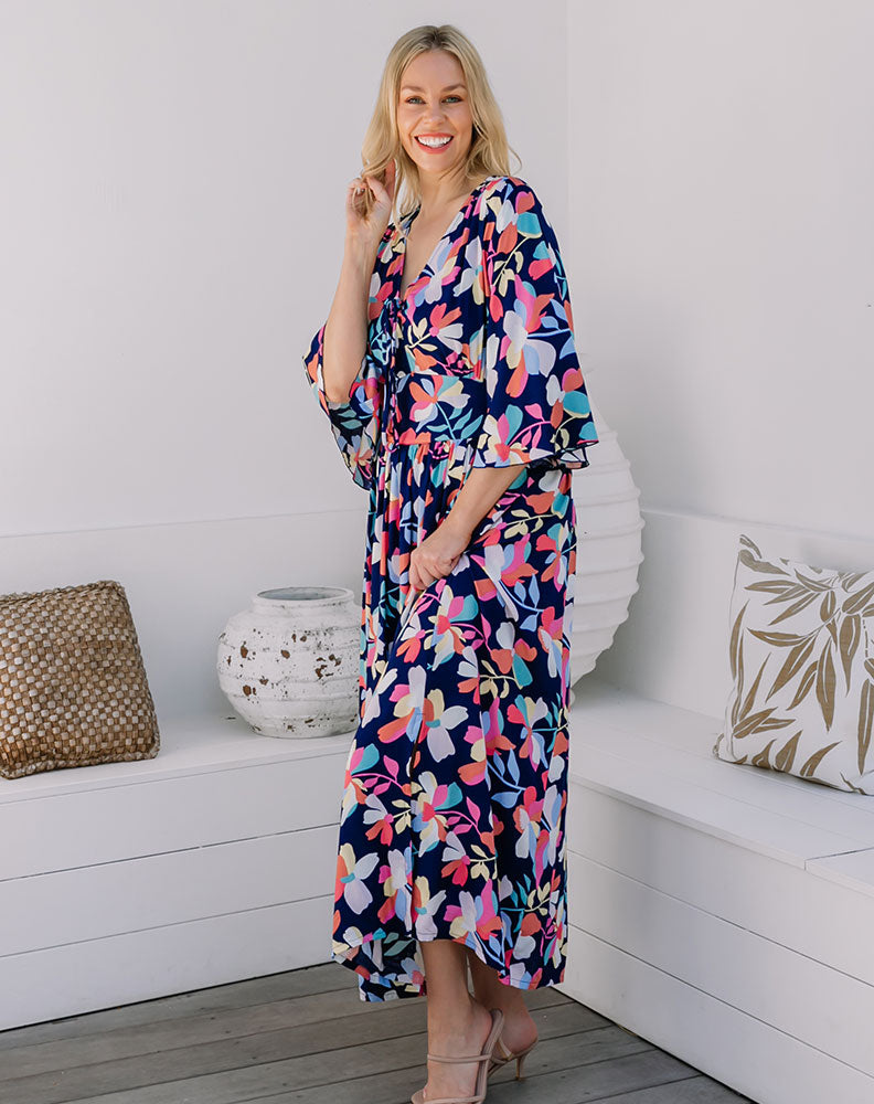 Patsy Dress - Navy Floral